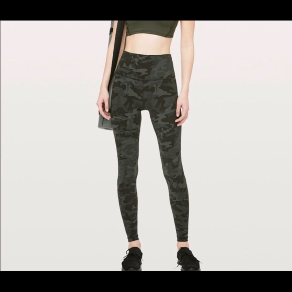 Camo full length lululemon leggings